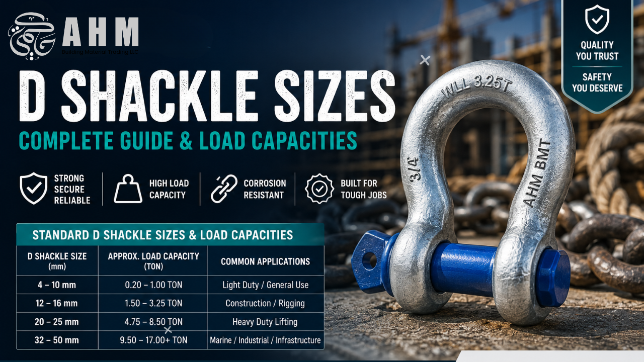D Shackle Sizes