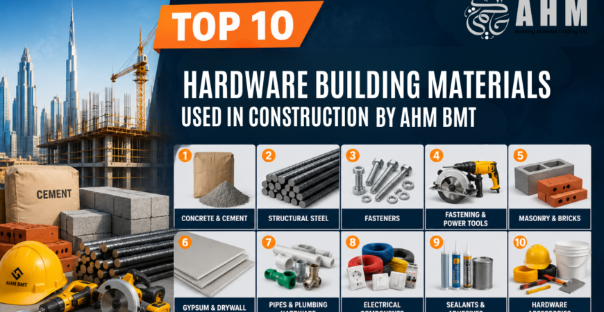Top 10 Hardware Building Materials Used in Construction